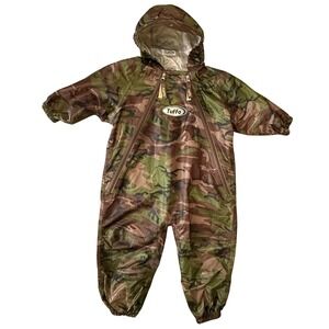 Tuffo Muddy Buddy Waterproof Coveralls Rain Suit 2T Jacket Coat Camouflage Camo